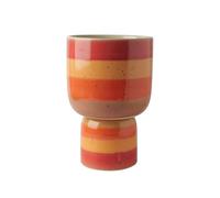 HXLTHINGS plant pots Ceramic Plant Pot With Drainage Hole Modern Decorative Flower Orange Planter For Succulent Orchid planters