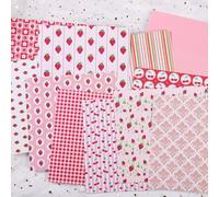 HXMIN Floral Fruit Scrapbook Paper,20 Sheets 7.87x7.87 Inch 135gsm Decorative Craft Paper for Card Making, Gift Wrapping, Photo Album