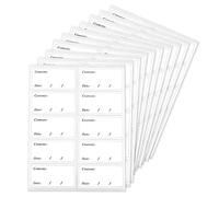 HXMJIED 100pcs Freezer Labels, 6X3cm Food Freezer Labels, Food Storage Labels Stickers, Removable Freezer Labels, No Trace After Peel Off