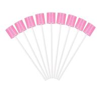HXMJIED 100PCS Oral Swabs, Mouth Swabs Sponge for End of Life Care, Oral Care Sponge Swab, Swab Dental Stick, Disposable Mouth Cleaning Sponge Swab, Tooth Cleaning Tool, Foam Swab Sticks for Oral Care