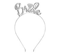 HXMJIED 1Pcs Bride to Be Headband, Silver Tiara Crown Headband, Hen Party Tiara, Bride Head Accessories, Hen Party Bride Headband, Wedding Hair Accessories, Bride Tiara Hen Party,for Hen Party,Wedding