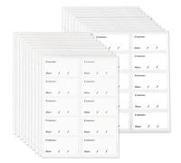 HXMJIED 200pcs Freezer Labels, 6x3cm Food Labels Stickers, Removable Freezer Labels, Sticky Labels for Freezer, No Trace After Peel Off