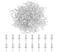 HXMJIED 200pcs Transparent Push Pins,Plastic Head Drawing Poster Tacks Needle, Clear Poster Pins for Wall Hangings,Cork Board,Maps Posters Photos,Pinboard,Notice Board,Xmas Party Decorations