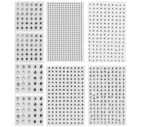 HXMJIED 3232 Pcs Rhinestone Stickers - Crystal Gem, Clear Rhinestone, Self-Adhesive