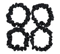 HXMJIED 4Pcs Satin Elastic Bands Scrunchies, Small Hair Scrunchies for Women,Skinny Hair Bobbles,Soft Silk Satin Elastic Soft Hair Ties,Scrunchy Hair Bands,Elastic Hair Bands, Scrunchy Hair Ties Ropes