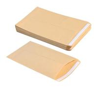 HXMJIED 50 Pcs Kraft Paper Envelopes, 16.5x10cm, Self-Adhesive Kraft Paper for Small Items, Mini Envelopes for Seeds, Money, Cash Gifts, Dinner Money
