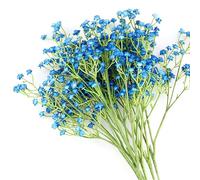 HXMJIED 6 Pcs Artificial Gypsophila, Dark Blue Baby Breath Bouquets Real Touch False Flowers for Wedding Party Arrangement Home Christmas Decoration