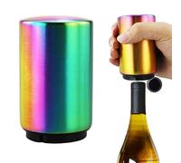 HXMJIED Magnetic Push-Down Bottle Opener - Stainless Steel Opener for Crown Cap Bottles