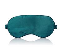HXMJIED Sleep Eye Mask, Silk Sleep Mask, Blackish Green Eye Mask, 100% Silk Sleep Mask, Perfect Light Blockout Eye Mask, with Elastic Strap, for Night, Travel, Meditation
