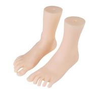 HXNH 1 Pair Realistic Female Foot Anatomical Model Teaching Foot Anatomy Model for Podiatry Practice Art Studio Use Female Mannequin