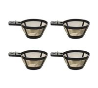 HXNH 4Pieces Coffee Filter Basket Reusable 3~4 Cup Coffee Strainer For Homes Kitchen Or Office Use Easy To Clean And Maintain