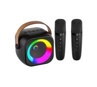 HXNH Karaoke Machine For Children Adults With Microphones Portable Bluetooth-compatible Speakers With LED Lights Bluetooth-compatible Professional