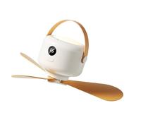 HXNH Portable 3 Hanging Fan USB Operated Low Noise Design Builts In Light For Small Space