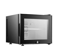 hxoity 20L Desktop Mini Fridge, Air Cooler Glass Door For Bedroom | 20L Desktop Air Cooler, Frost-free, 3-level Knob Control, Tempered Glass Door, IPS Liner, 38dB Quiet, Lock For Home Bedroom