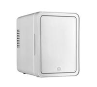 hxoity 4L Portable Mirror Mini Fridge, AC/DC Cooler Warmer for Car Home | 4L Fits 6 Cans, LED Mirror Door, 10-20°C Below Ambient, 65°C Heating, 30dB Quiet, AC/DC 12V/220V For Car Home