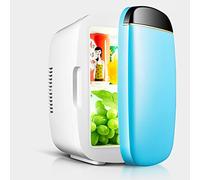 hxoity 6L Portable Mini Fridge AC/DC Cooler Warmer For Car Home | 6L Capacity, 22°C Below Ambient Cooling, 65°C Heating, Foldable Handle, Food-safe ABS, 12V/220V Dual Use For Car Home Office