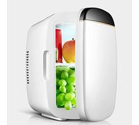 hxoity 6L Portable Mini Fridge AC/DC Cooler Warmer For Car Home | 6L Capacity, 22°C Below Ambient Cooling, 65°C Heating, Foldable Handle, Food-safe ABS, 12V/220V Dual Use For Car Home Office