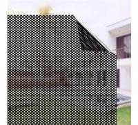 hxoity One-Way Vision Perforated Vinyl Privacy Window Film, Adhesive Glass Wrap Roll for Car Side Rear Window Sun Protection (Size : 500 x 90 cm (196.9 x 35.4''))