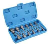 HXOOXH 12PC Magnetic Nut Driver Socket Set, 6.35mm Hex Shank, Metric & Imperial Sizes with Blue Storage Case, Heavy Duty for Drill & Screwdriver