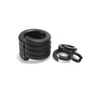 HXOUTGKP 1/10/50/100Pcs Ss 304 Carbon Spsplit Lock Washer Elastic Gasket M1.6 M2 M2.5 M3/M4 M5 M6 M8 M10-M24/Grade 10.9 Black/M2.5(100Pcs)
