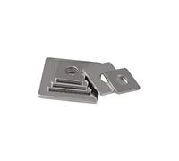 HXOUTGKP 1/2/10Pcs Ss 304 Square Flat Washers Flat Pad Spacer Gasket M3/M4 M5 M6 M8 M10 M12 M14 M16/ Color/M10*40 * 2.0Mm-1Pcs