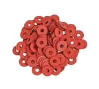 HXOUTGKP 100Pcs Red Steel Paper Fiber Insulating Flat Washer M2.5 M3.5 M4 M5 M6 M8 Insulation Plain Gasket/100Pcs/M3 * 10 * 0.5Mm