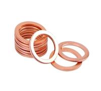 HXOUTGKP 10Pcs M6 M8 M10 M12 M14 M16 M18 M20 Thickness 1.5Mm,Solid Copper Washer Shim Flat Gaskets Seal Plain Washers/Color/M10*22 * 1.5Mm 10Pcs