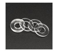 HXOUTGKP 50/100/200Pcs Soft/Hard Plastic PVC Transparent Insulating Plain Gasket Spacer Flat Washer M1.2 M1.4 M1.7 M1.8 M2 M2.5 M3/M4 M5 M6~ M12/Hard/M8*12 * 1 * 100Pcs