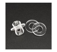 HXOUTGKP 50/100/200Pcs Soft/Hard Plastic PVC Transparent Insulating Plain Gasket Spacer Flat Washer M1.2 M1.4 M1.7 M1.8 M2 M2.5 M3/M4 M5 M6~ M12/Soft/M2.2 * 6 * 0.5 * 100Pcs