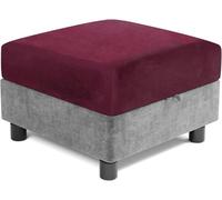 HXOUTGKP Square Ottoman Slipcover Stretch Foot Stool Cover Non Slip Footstool Protector Covers 40 * 40/45 * 45Cm Dustproof/10 @/65 * 65 cm