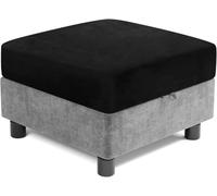 HXOUTGKP Square Ottoman Slipcover Stretch Foot Stool Cover Non Slip Footstool Protector Covers 40 * 40/45 * 45Cm Dustproof/8 @/65 * 65 cm