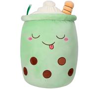 HXPLN Bubble Tea Plush Pillow, 35cm Kawaii Boba Plush Toy for Kids and Adults, Soft Stuffed Boba Plushies for Girls and Boys Gift Idea for Birthday Christmas Holiday Decorations (Green)