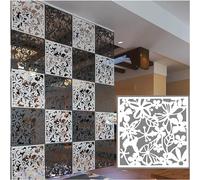 HXRW Hanging Room Divider,colorfast Living Room Panels Screen, Office Restaurant Partition Decoration Screen hanging room divider panels (Color : Schwarz, Size : 30pcs)