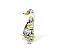 HXSCOO Cute Murano Glass Duck Miniature Figurine Ornaments Easter Animal Small Statue Fairy Garden Home Living Room Tabletop Decor (Color : Dark Khaki, Size : About 4.5-7cm)