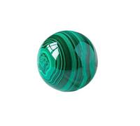 HXSCOO Natural Malachite Crystal Ball Gemstone Sphere for Witchcraft and Decorative Balls Sculpture Figurine Home Decor (Color : Malachite ball, Size : 2.5-3cm)