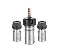 HXSMOZ 1pc ER11 ER16 ER20 Chuck Collet Spindle Motor Shaft Extension Rod Spindle Chuck Lathe Tool Spindle Tool Bar Tool Set 4mm 5mm 6mm 8mm(M Nut,C12-ER8-4mm)