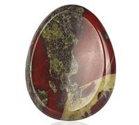 Hxswkk 1.7inches Dragon Blood Stone Thumb Worry Stones for Anxiety Palm Stone Water Drop Shape Hand Carved Therapy Chakra Pocket Gemstone Home Decor Gifts