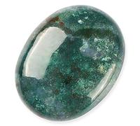 Hxswkk 1.8 Ocean Agate Worry Stone Jasper Crystal Palm Stones Raw Gemstone Chakra Crystals for Stress Anxiety Relief, Meditation Collection Gift