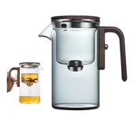 HXSZWJJ Tea Witchcraft Teapot with Coasters, Tea Pot - Enchantipot Tea Pot, Enchantea Teapot, Tea Pot, Magic Teapot with Infuser, Water Separation Glass Teapot(Gray,520ml)