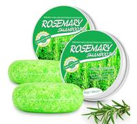 HXTMKT Rosemary Shampoo Bars, 2 Pack - Natural Solid Shampoo for Hair Growth, Nourishes Scalp and Treats Hair Loss - Vegan, Eco-Friendly, 60g Each