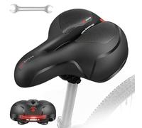 HXUING Bicycle Saddle for Men and Women, Gel Bicycle Seat Ergonomic Waterproof Bicycle Saddle, Soft, Comfortable, Breathable, Shock-Absorbing, for City Bike, Mountain Bike, Road Bike, E-Bike