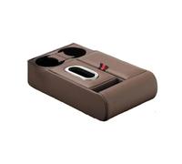HXVGEGKPYK Armrest Storage Tray Multifunctional Car Center Armrest Storage Box Leather Organizer With Tissue Holder Water Cup Interior Accessories Centre Console Storage Box