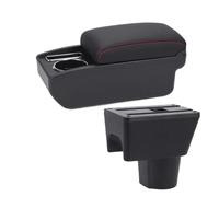 HXVGEGKPYK Car Arm Rest For Duster 2010 2011 2012 2013 2014-2018 Car Armrest Box Dedicated Retrofit Interior Storage Accessories(B1 Black red 6USB)