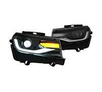 HXVGEGKPYK Front Headlight Cluster For Chevy For Camaro 5th For Gen For Facelift 2014-2015 High Brightness Full LED Headlight Dual Lens Sequential Indicator Light Car Headlamp