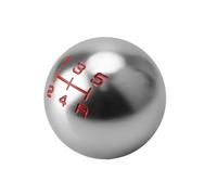 HXVGEGKPYK Gear Shift Knob for Civic for City for Fit Aluminum Car 5/6 Speed Matte Ball Shape Shift Gear Knob M10*1.5 Shift Knob Gear Shifter Knob(5speed Silvery)