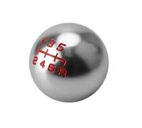 HXVGEGKPYK Gear Shift Knob for Civic for City for Fit Aluminum Car 5/6 Speed Matte Ball Shape Shift Gear Knob M10*1.5 Shift Knob Gear Shifter Knob(6speed Silvery)