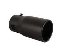 HXVGEGKPYK Muffler Tip Pipe 1Pcs 2.5“Inch Design Flat Tail Pipes Car Accessories Stainless Steel Silver Colorful Exhaust Tips Muffler Tail Pip Car Exhaust Pipe(Black)