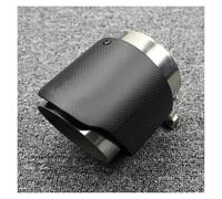HXVGEGKPYK Muffler Tip Pipe Car Exhaust System Muffler Carbon Fiber Matte Tail Throat 304 Stainless Steel Exhaust Pipe Tail Pipe Car Exhaust Pipe(60mm-101mm)