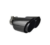 HXVGEGKPYK Muffler Tip Pipe Car Glossy Muffler Tip Y Shape Double Exit Exhaust Pipe Mufflers Nozzle Decoration Universal Stainless Car Exhaust Pipe(63.5mm-89mm-Right)