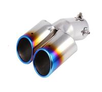 HXVGEGKPYK Muffler Tip Pipe Universal Car Modification Stainless Steel 1 To 2 Dual Pipe Exhaust Pipe Muffler Tip Cover Car Rear Muffler Car Exhaust Pipe